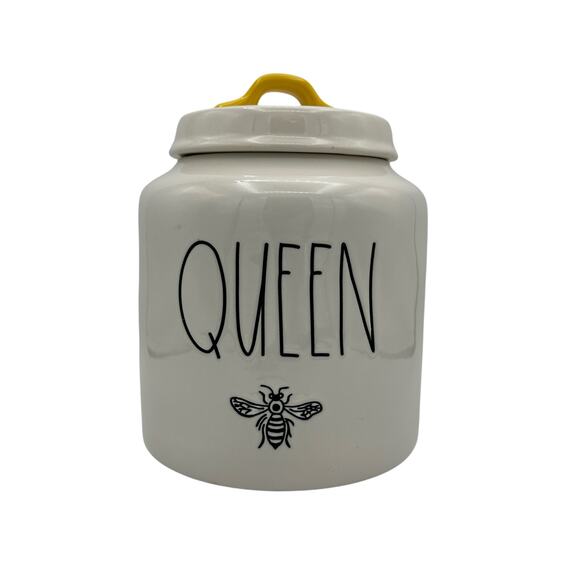 Rae Dunn Queen Bee Chubby Canister - Picture 1 of 6